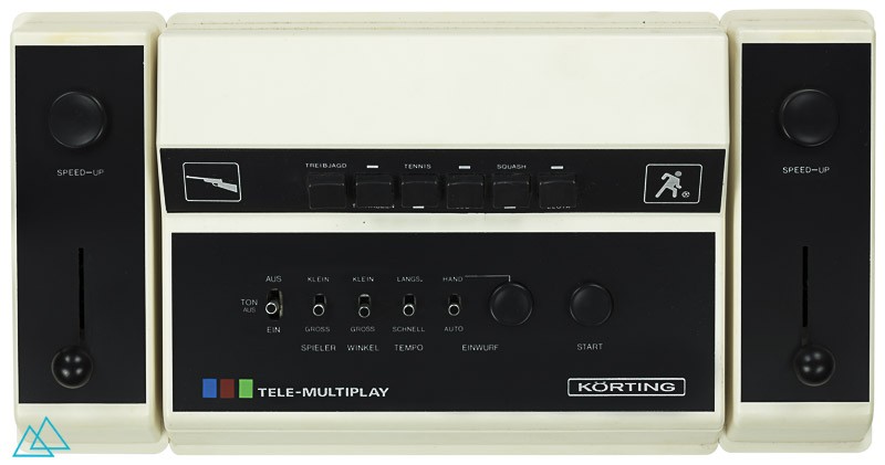 Top view 1977 dedicated video game console Körting Radio Werke Tele-Multiplay 6000 (825/328)