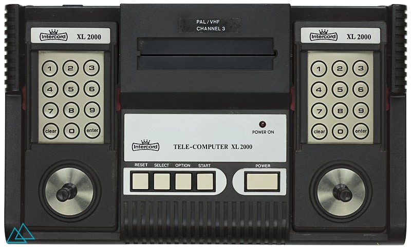 Top view Arcadia 2001 compatible Video game console Intercord Tele-Computer XL 2000