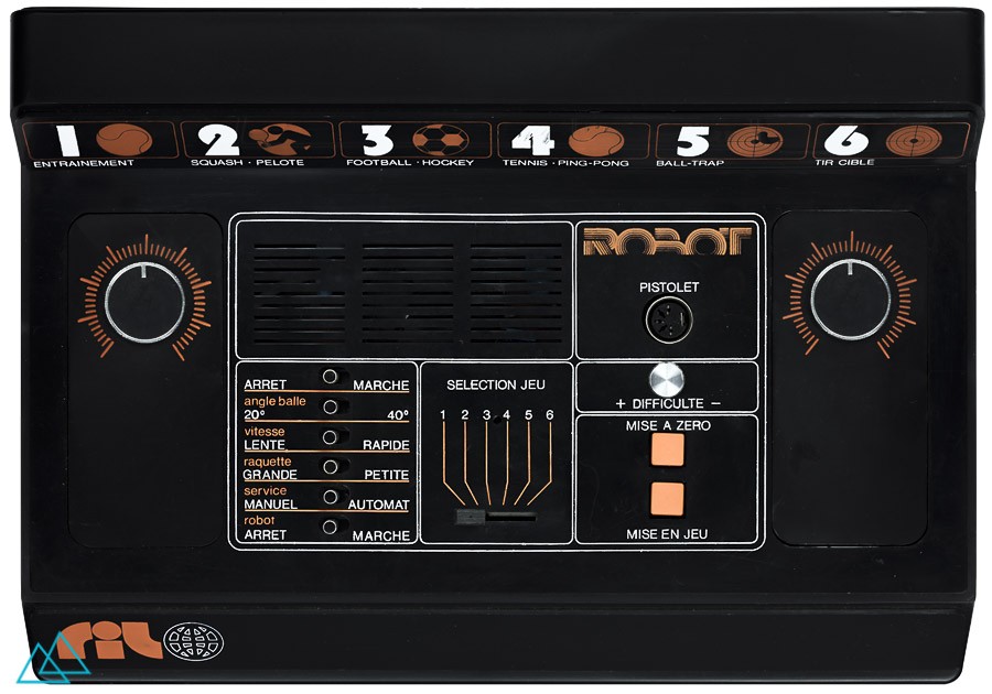 Top view dedicated video game console Rollet Robot 4302