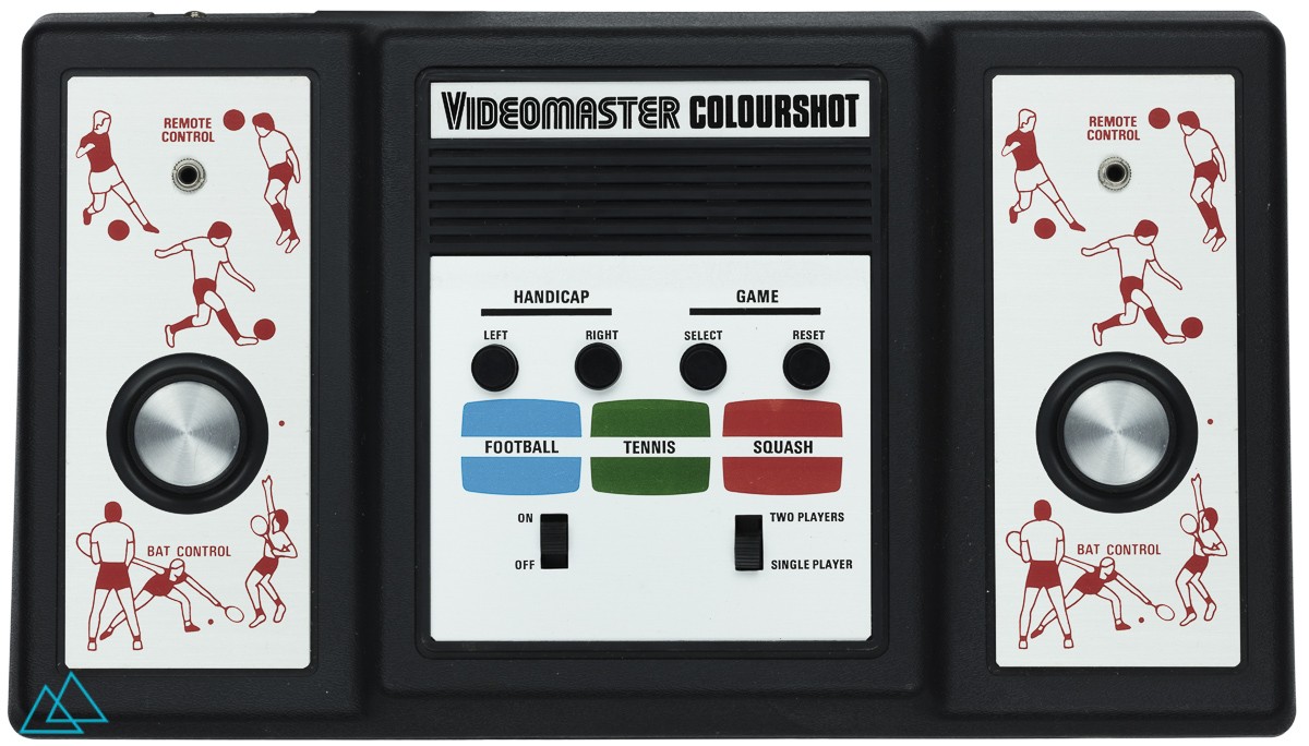 Top view dedicated video game console Videomaster Colourshot